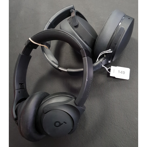 149 - TWO PAIRS OF OVER EAR WIRELESS HEADPHONES
comprising Soundcore and Skullcandy