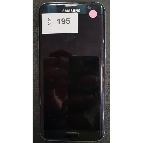 195 - SAMSUNG GALAXY S7 EDGE
model SM-G935F; IMEI 356376085212821; Google Account Locked. Screen is showin... 