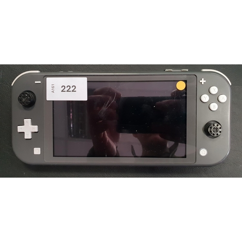 222 - NINTENDO SWITCH LITE
S/N XJE10001869360; wiped; with Mariokart Deluxe 8 game