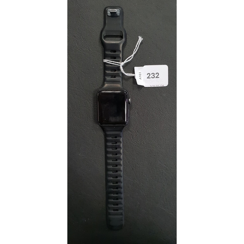 232 - APPLE WATCH SERIES 3
42mm case; model A1859; S/N GJ9DK59UJ5X4; Apple Account Locked; 
Note: It is th... 