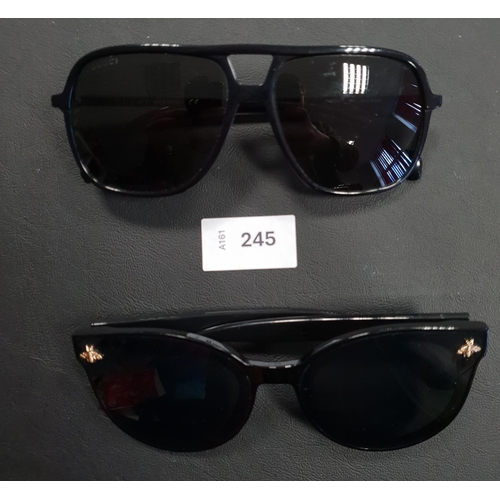 245 - TWO PAIRS OF GUCCI DESIGNER SUNGLASSES