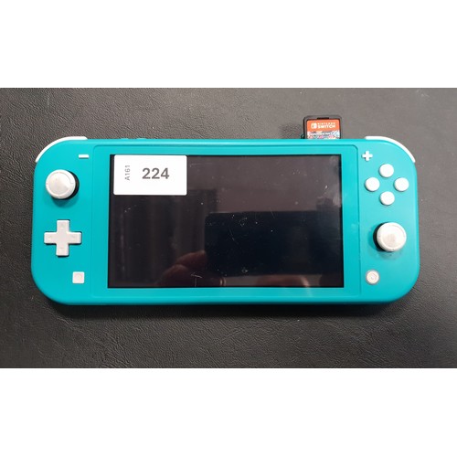 224 - NINTENDO SWITCH LITE
S/N XJE10017340549; wiped; with Mariokart Deluxe 8 game