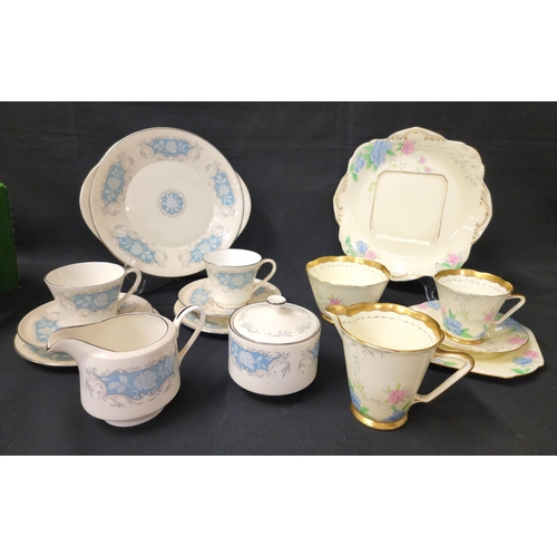 257 - ART DECO 'JUNE' PART TEA SET BY ROYAL GRAFTON
comprising ten cups, twelve saucers, twelve plates. tw... 