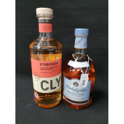 309 - TWO BOTTLES OF SINGLE MALT SCOTCH WHISKY
comprising one bottle of Clydeside Stobcross (46% and 70cl)... 