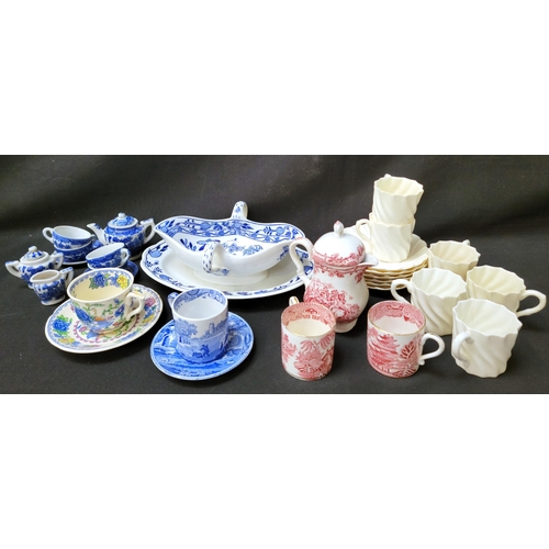 283 - SELECTION OF COFFEE WARES AND OTHER CERAMICS
including six Coalport coffee cans and saucers in cream... 