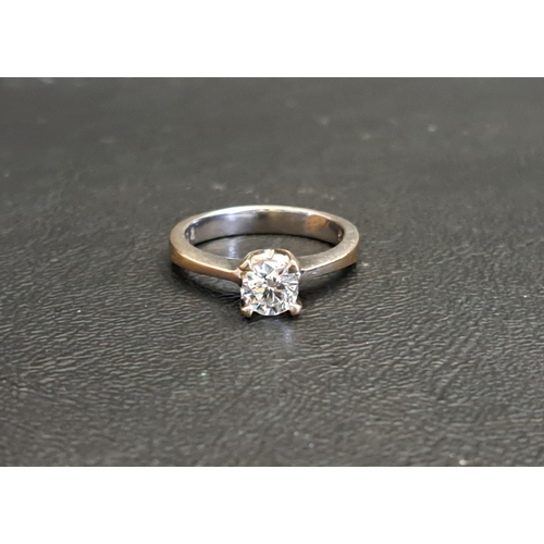 175 - DIAMOND SOLITAIRE RING
the round brilliant cut diamond approximately 0.63cts, on eighteen carat whit... 