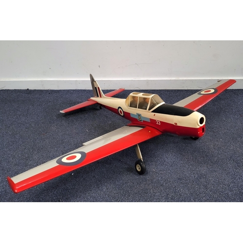 488 - LARGE SCALE MODEL OF RAF CHIPMUNK
with area for engine, no 23 WG316, wingspan 150cm