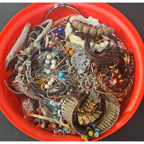 167 - SELECTION OF COSTUME JEWELLERY
including bangles, bracelets, necklaces, pendants, etc., 1 box
