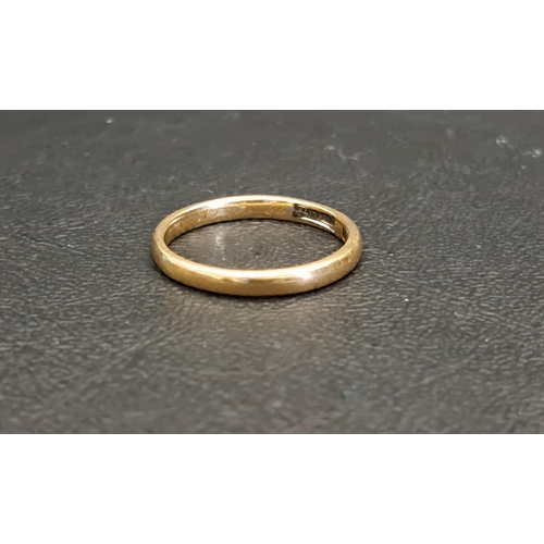 15 - EIGHTEEN CARAT GOLD WEDDING BAND
ring size Q and approximately 3.1 grams