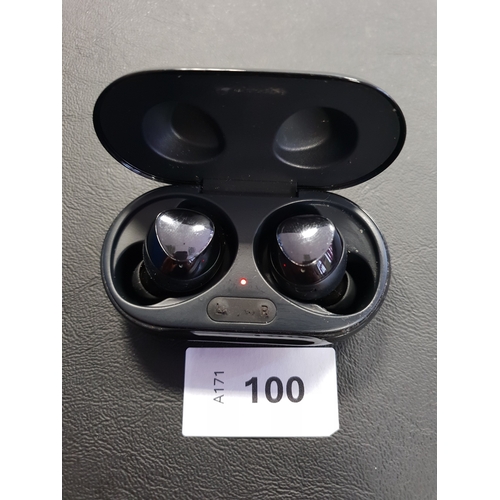 100 - PAIR OF SAMSUNG EARBUDS
in charging case, model SM-R175