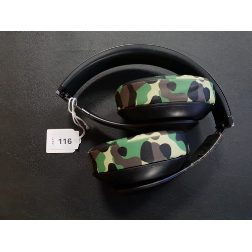 116 - PAIR OF BEATS HEADPHONES
Note: repair to band covering model number