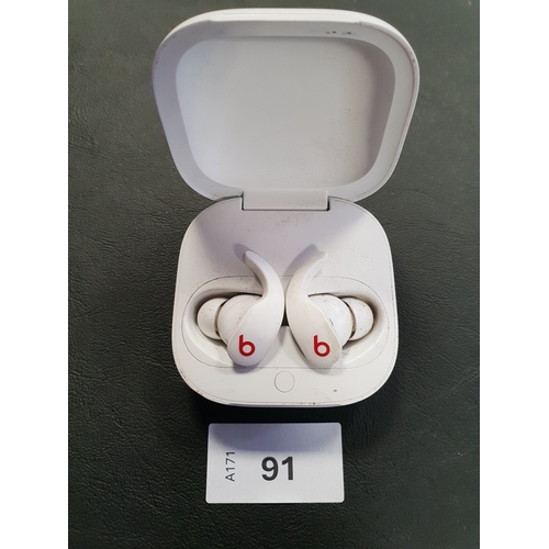 91 - PAIR OF BEATS FIT PRO WIRELESS EARBUDS
in charging case, model A2578