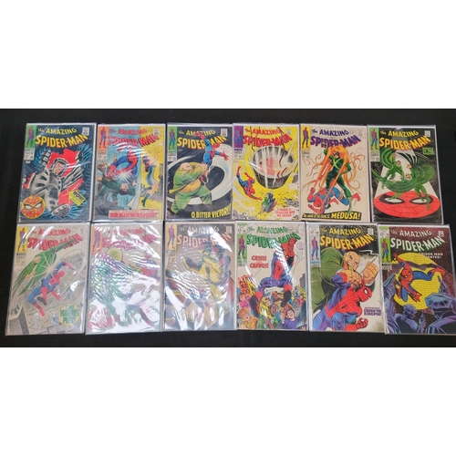 456 - THE AMAZING SPIDER-MAN SILVER AGE MARVEL COMICS GROUP
comprising issues 44-52, 54-56, 58-64, 66-76, ... 