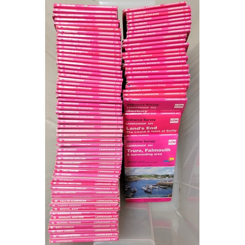 455 - NEAR COMPLETE SET OF ORDNANCE SURVEY MAPS
1-204 (only no. 94 missing), some wear