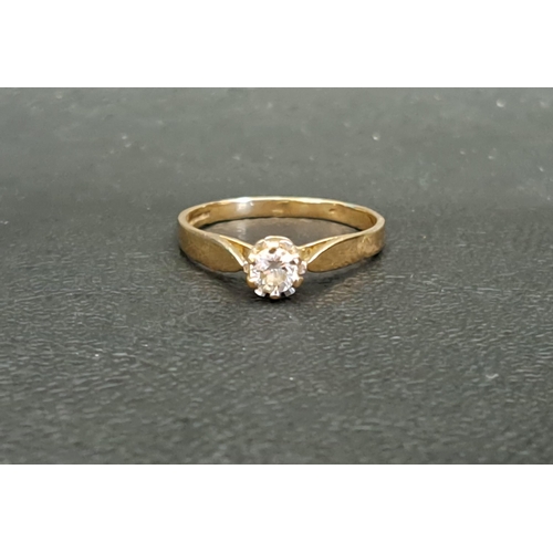 55 - DIAMOND SOLITAIRE RING
the round cut diamond approximately 0.25cts, on nine carat gold shank, ring s... 