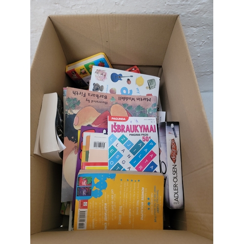 27 - ONE BOX OF BOOKS
including paperback and hardback