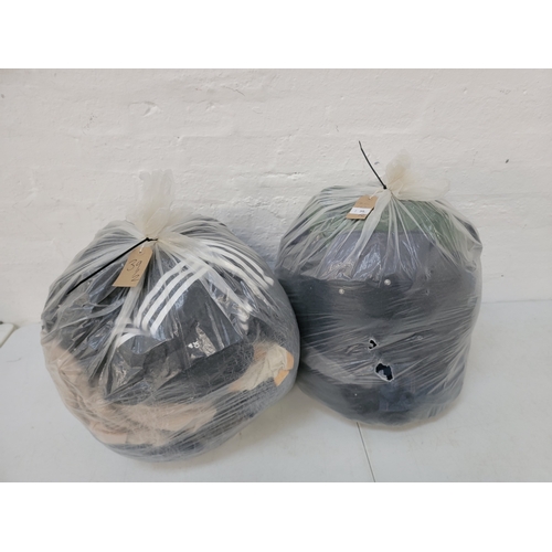 39 - TWO BAGS OF GENTS CLOTHING ITEMS
including: Adidas and Barbour