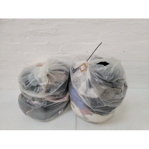 45 - TWO BAGS OF HATS, SCARVES AND GLOVES