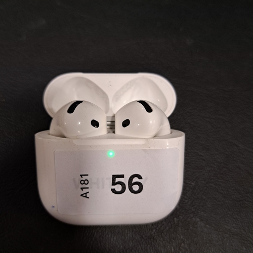 56 - PAIR OF APPLE AIRPODS 4
in charging case
Note: case personalised 'Whitney'