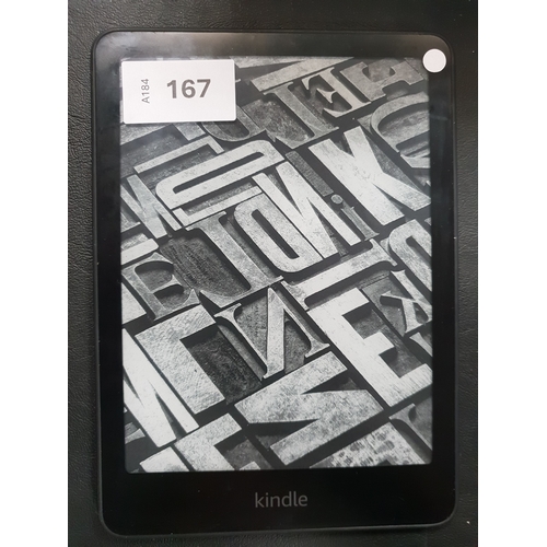 167 - AMAZON KINDLE PAPERWHITE 5  E-READER
12th generation, serial number GN43 3X10 4443 0449
Note: It is ... 