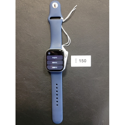 150 - APPLE WATCH SERIES 10
42mm case; model A2297; S/N LCYFHG14CG; Apple Account Locked. scratched screen... 