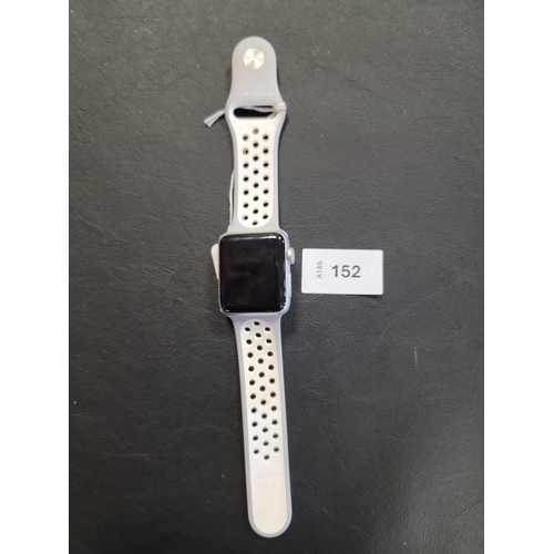 152 - APPLE WATCH SERIES 3
38mm case; model A1858; S/N GJCD5KTEJ5WY; NOT Apple Account Locked. Scratches o... 