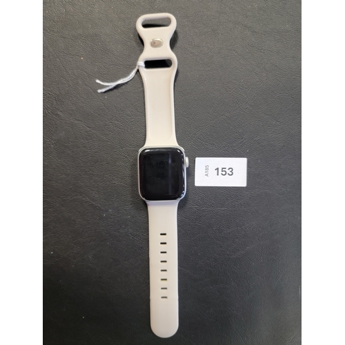 153 - APPLE WATCH SE
40mm case; model A2351; S/N H4HDC1D7QIN0; Apple Account Locked. A few scratches to th... 