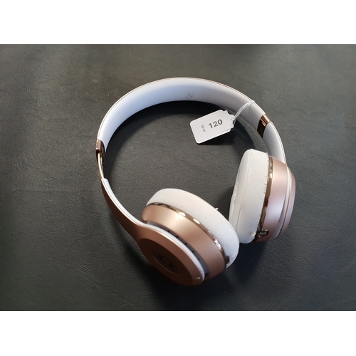 120 - PAIR OF BEATS SOLO3 ON EAR WIRELESS HEADPHONES 
model A1796