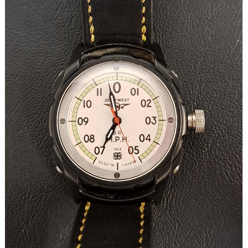61 - GENTLEMAN'S ZERO WEST FS-1 FLYING SCOTSMAN WRISTWATCH
the watch features salvaged boiler tube from t...