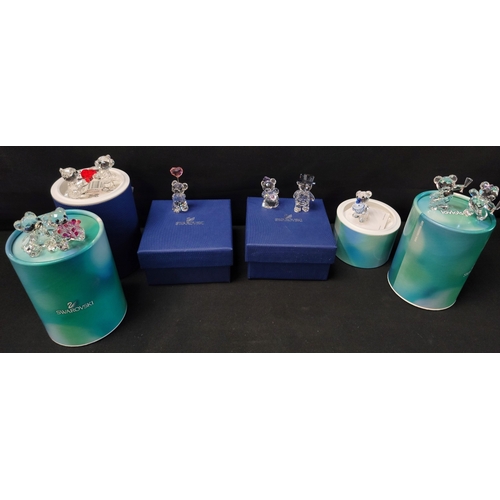 269 - SIX SWAROVSKI TEDDYBEARS
comprising 'Kris bear You and I' 5723650, 'I Love You Kris Bear' 842933, 'K... 