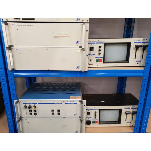 386 - VINTAGE AUDIO VISUAL RACK SYSTEM BY CEL
comprising P148 Digital effects controller, further labelled... 