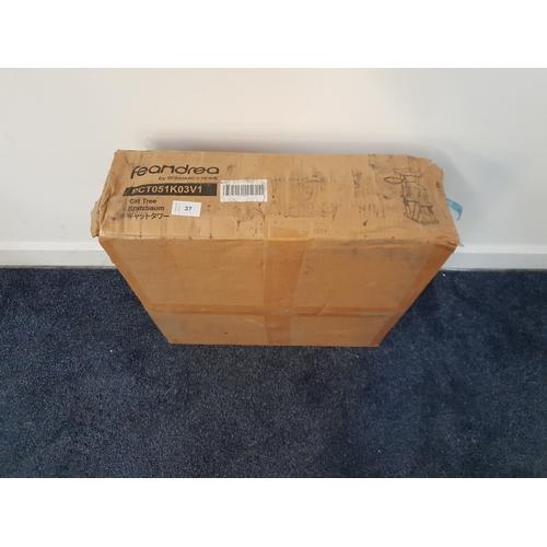 37 - SONGMICS FEANDREA CAT TREE
1 box, SKU number: PCT051K03V1, RRP:39.99 , box size 51 X 51 X 17.5cm and... 