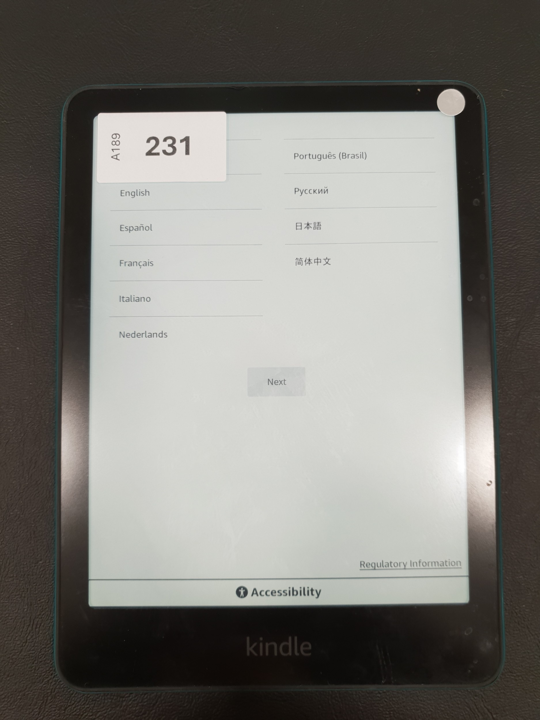 AMAZON KINDLE PAPERWHITE 5 JADE E-READER 12th generation, serial number ...