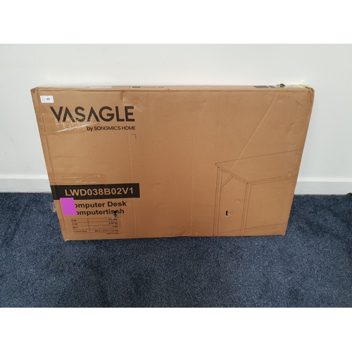 49 - SONGMICS VASAGLE INDUSTRIAL STYLE DESK/TABLE WORKSTATION 
80 x 50 x 75 cm, 1 box, SKU number: LWD038... 