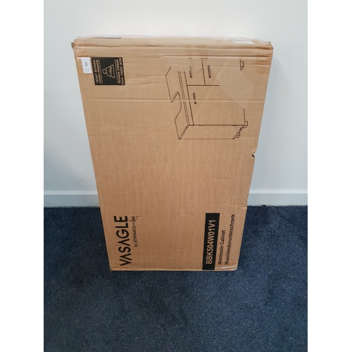 53 - SONGMICS VASAGLE UNDER SINK BATHROOM CABINET
with 3 Drawers and 1 cupboard door, for Washbasins with... 