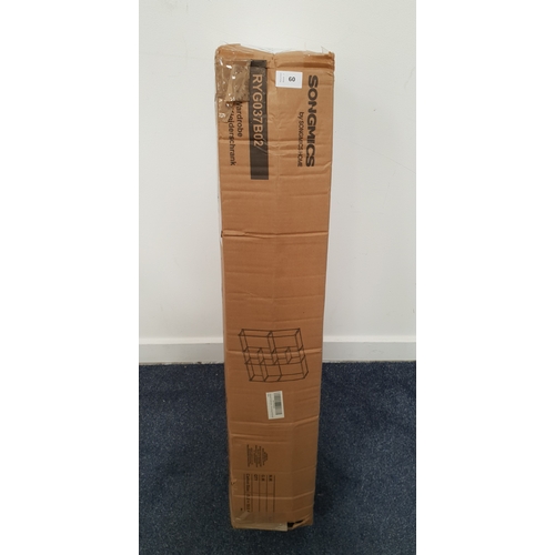 60 - SONGMICS PORTABLE OPEN WARDROBE
1 box, SKU number: RYG037B02, RRP: 54.99, box size 95 x 19 x 18cm an... 