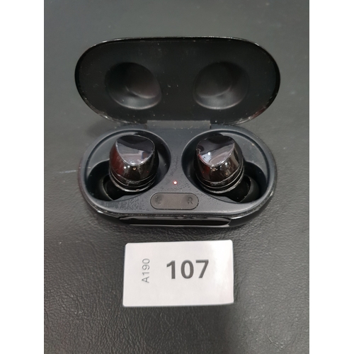 107 - PAIR OF SAMSUNG EARBUDS
in charging case, model SM-R175