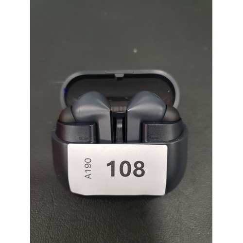 108 - PAIR OF SAMSUNG GALAXY BUDS 3 FE EARBUDS
in charging case, model SM-R420