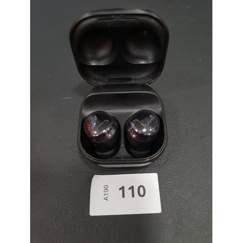110 - PAIR OF SAMSUNG EARBUDS
in charging case, model SM-R190