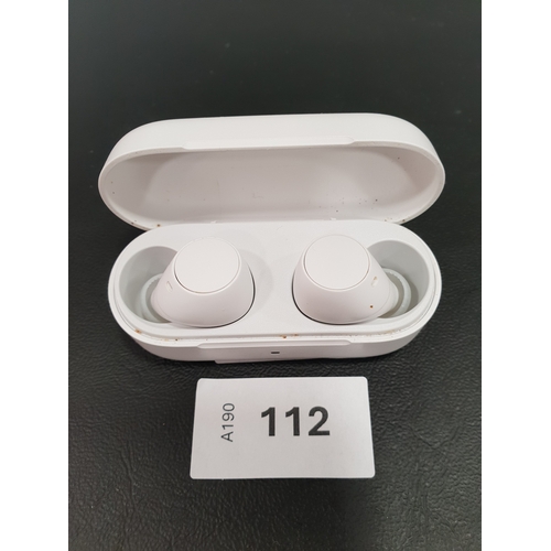 112 - PAIR OF SONY WF-520 EARBUDS
in charging case, model YY2982