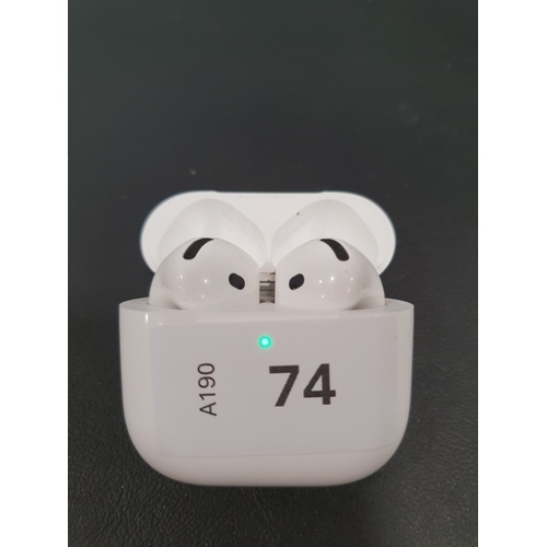 74 - PAIR OF APPLE AIRPODS 4
in charging case