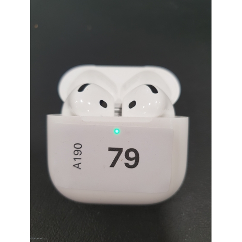 79 - PAIR OF APPLE AIRPODS 4 ANC
in charging case