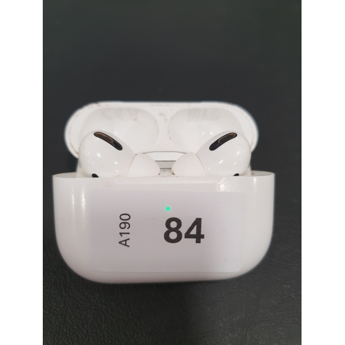 84 - PAIR OF APPLE AIRPODS PRO
in Pro charging case