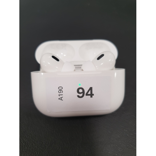 94 - PAIR OF APPLE AIRPODS PRO 2nd GENERATION
in Magsafe Charging case (USB-C)