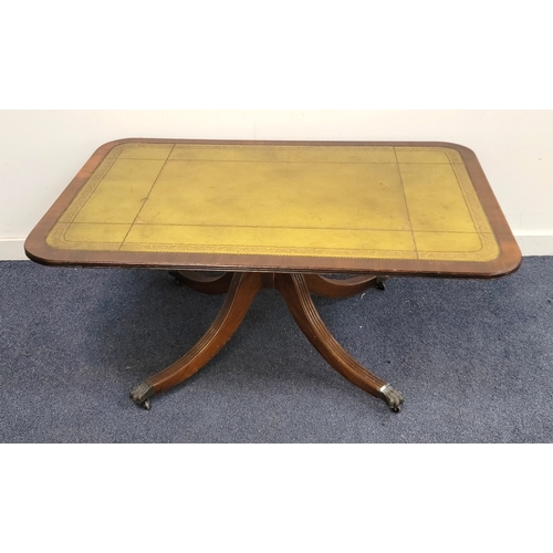 MAHOGANY CARD TABLE with green leather top featuring gold decorative ...