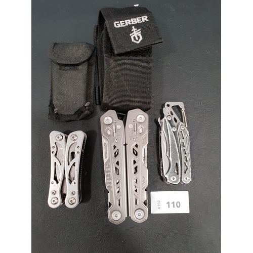 110 - SELECTION OF THREE MULTI TOOLS 
including a Gerber and True
Note: You must be over the age of 18 to ... 