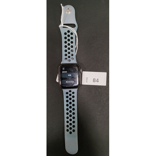 84 - APPLE WATCH SERIES 4
40mm case; model A1977; S/N FHLXMHA7KDH3; NOT Apple Account Locked, scratches t... 