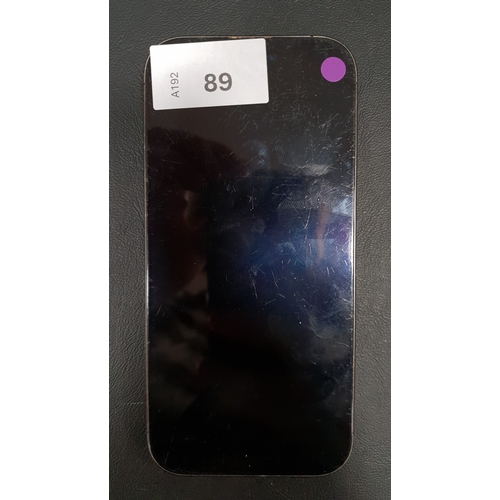 89 - APPLE IPHONE 16 PRO
IMEI 354573695391639. Apple Account Locked. smashed back and screen screen
Note:... 