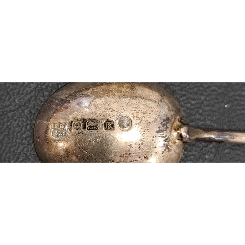 168 - TWO SETS OF SIX GEORGE V SILVER COFFEE BEAN SPOONS
one set Birmingham 1934, maker Barker Brothers Si... 
