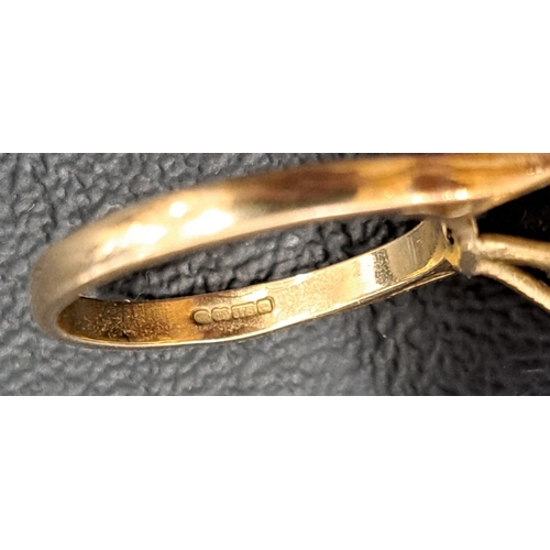 20 - LARGE SMOKY TOPAZ DRESS RING
the round cut topaz measuring approximately 16.7 x 16.7 x 10.3mm, on ni... 